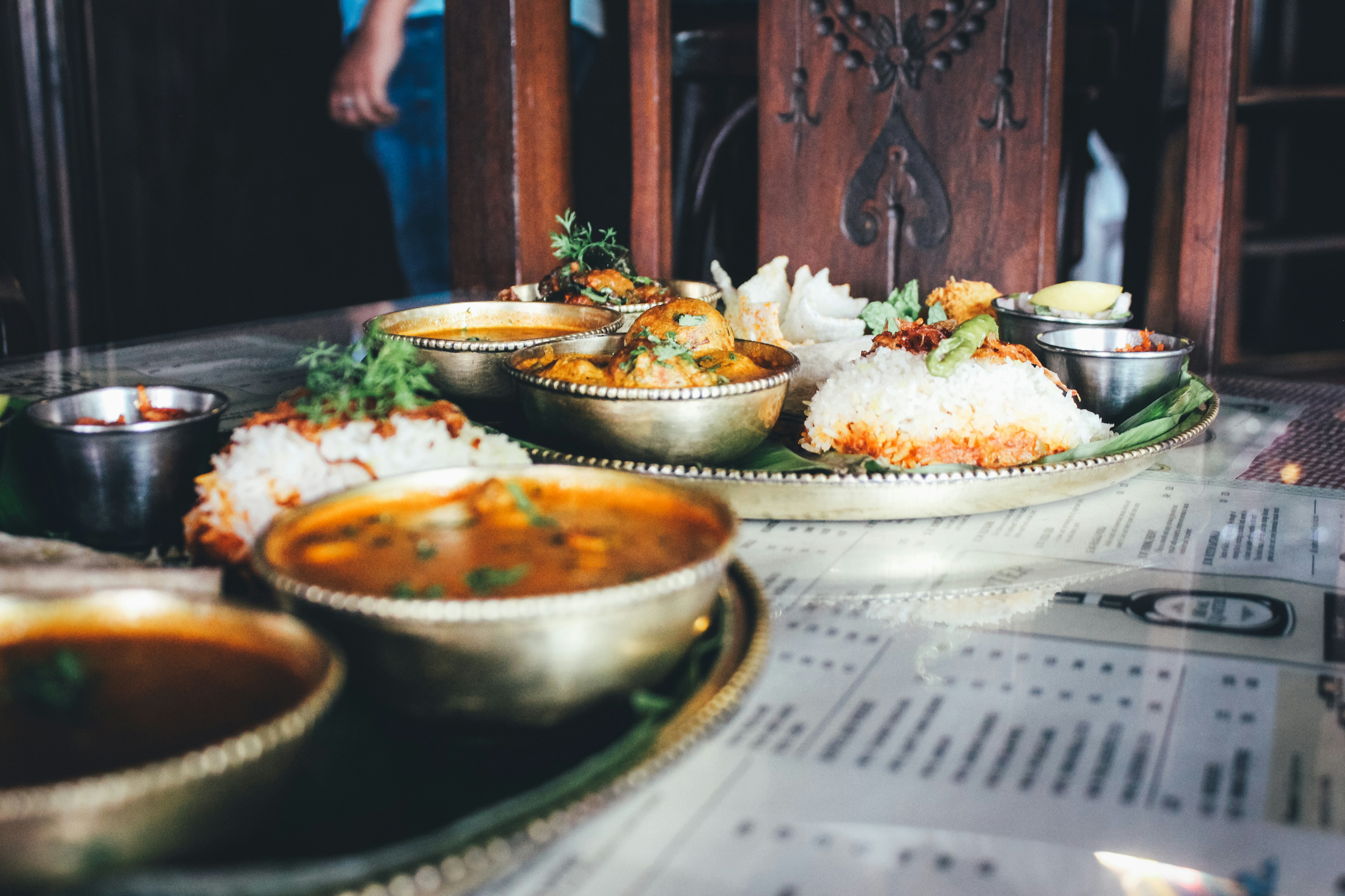 Kerala thali — culinary experience at Sovnear