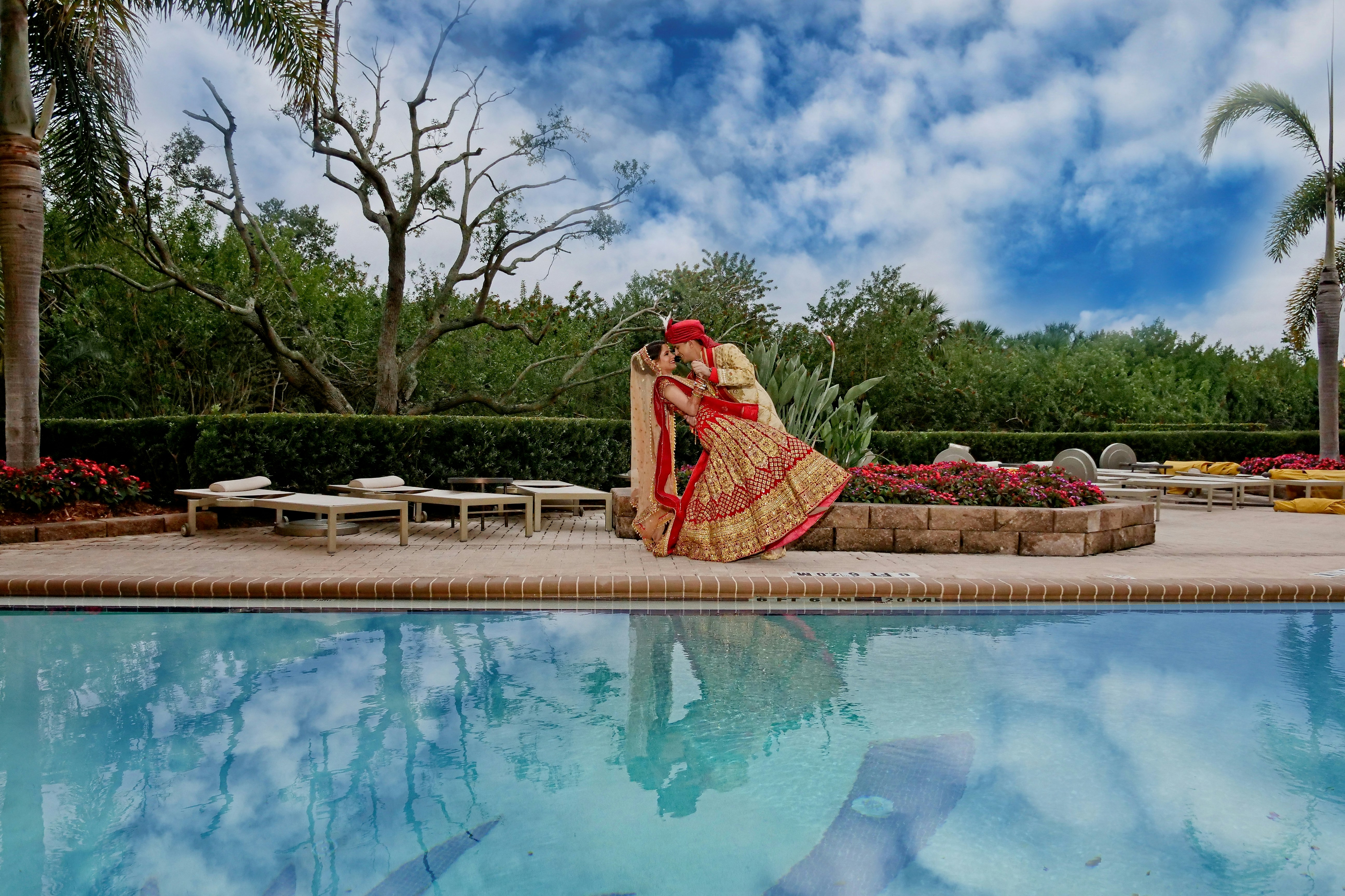 Outdoor wedding couple moment at Sovnear